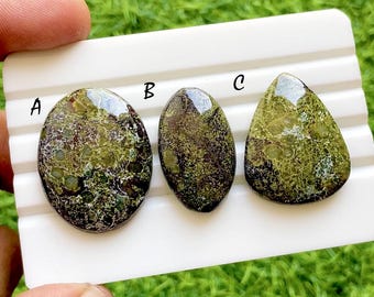 Dragon Jasper Cabochon Loose Gemstone For Jewelry Making, AAA+ Natural Dragon Jasper For Handmade Jewelry And Wire Wrap -37222-37224
