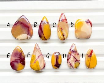 Beautiful Mookaite Jasper Cabochon Loose Gemstone For Jewelry Making, Natural Mookaite Jasper Gemstone For Wire Wrap - 28253-28261