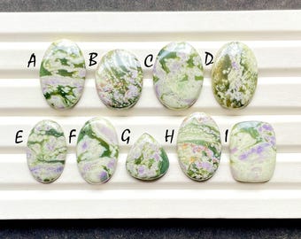 NEW Peace Jade Cabochon Loose Gemstone For Jewelry Making, AAA+ Natural Peace Jade Gemstone Cabochon For Wire Wrap - 25794-25802