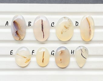 Selected Scenic Agate Cabochon Loose Gemstone For Jewelry Making, AAA+ Natural Scenic Agate Gemstone For Wire Wrap - 27615-27622