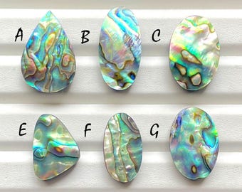 ABALONE SHELL Cabochon Loose Gemstone For Jewelry Making, AAA+ Natural Abalone Shell For Handmade Jewelry And Wire Wrap - 25988-25993