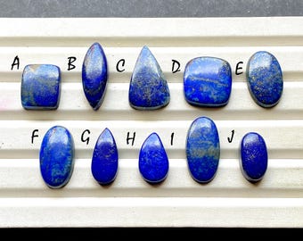 NEW Lapis Lazuli With Pyrite Cabochon Loose Gemstone For Jewelry Making, AAA+ Natural Lapis Lazuli Gemstone For Wire Wrap - 34236-34244