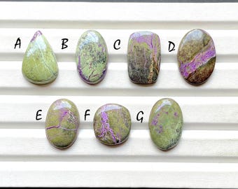 NEW Stichtite With Purpurite Cabochon Loose Gemstone For Jewelry Making, AAA+ Natural Stichtite With Purpurite For Wire Wrap - 29143-29149