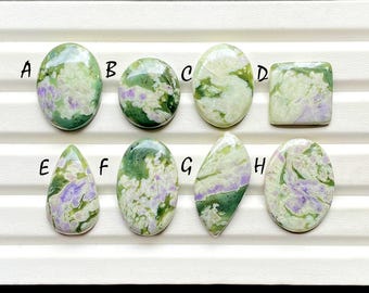 NEW Peace Jade Cabochon Loose Gemstone For Jewelry Making, AAA+ Natural Peace Jade Gemstone Cabochon For Wire Wrap - 25786-25793
