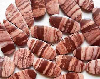 New Zebra Jasper Pair Cabochon Wholesale Lot By Weight With Different Shapes And Sizes Used For Jewelry Making