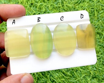 RARE MANGO Fluorite Cabochon Loose Gemstone For Handmade Jewelry, AAA+ Natural Mango Fluorite Cabochon For Wire Wrap - 35027-35030