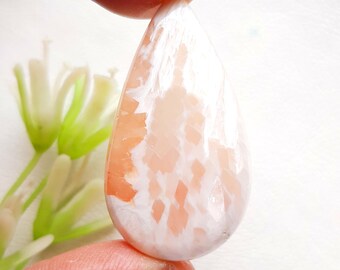 Pink Scolecite Cabochon Loose Gemstone For Jewelry Making, AAA+ Natural Pink Scolecite For Handmade Jewelry And Wirewrap -  25363-25366