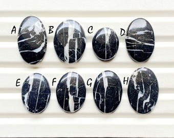 New Thunderstorm Jasper Cabochon Loose Gemstone For Jewelry Making, AAA+ Natural Thunderstorm Jasper Cabochon For Wire Wrap - 25762-25769