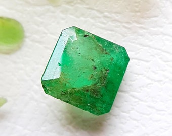 EMERALD Faceted Loose Gemstone For Jewelry Making | Size : 8x7x5 MM | Natural Faceted Emerald For Handmade Jewelry - 7249