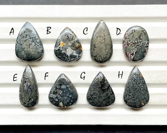 NEW Marcasite Cabochon Loose Gemstone For Jewelry Making, AAA+ Natural Marcasite Gemstone For Handmade Jewelry And Wire Wrap - 30035-30042