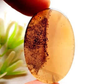 Rare Quality Scenic Agate Cabochon Loose Gemstone For Jewelry Making  | Size: 37X26X4 | Scenic Agate For Handmade Jewelry - 16696