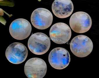 Rainbow Moonstone Plain Briolette 12 MM Round Gemstone 10 Pieces Lot | AAA+ Natural Rainbow Moonstone Plain Briolette For Jewelry Making