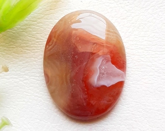 Carnelian Agate Cabochon Loose Gemstone For Jewelry Making, AAA+ Natural Carnelian Agate For Handmade Jewelry And Wire Wrap - 23072-23075
