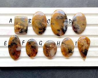 New Brown Dendritic Opal Cabochon Loose Gemstone For Jewelry Making, AAA+ Natural Brown Dendritic Opal For Handmade Jewelry - 30720-30728