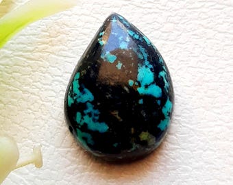 Natural Tibetan Turquoise Cabochon Loose Gemstone For Jewelry Making, AAA+ Tibetan Turquoise For Handmade Jewelry And Wirewrap - 22254-22257