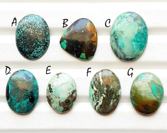 Natural Tibetan Turquoise Cabochon Loose Gemstone For Jewelry Making, AAA+ Tibetan Turquoise For Handmade Jewelry & Wire Wrap - 23694-236700