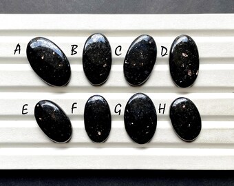 NEW Nuummite Cabochon Loose Gemstone For Jewelry Making, AAA+ Natural Nuummite Cabochon For Wire Wrap And Handmade Jewelry - 29046-29053