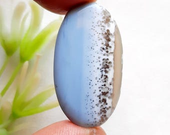 Banded Blue Owyhee Opal Cabochon Loose Gemstone For Jewelry Making, Natural Blue Owyhee Opal Gemstone For Handmade Jewelry - 21953-21956