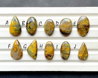 Neelite Dendritic Cabochon Loose Gemstone For Jewelry Making, AAA+ Natural Flashy Neelite Dendritic Gemstone For Wire Wrap - 29309-29318