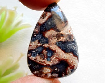Leopard Skin Jasper Cabochon Loose Gemstone For Jewelry Making, AAA+ Natural Leopard Skin Jasper Gemstone For Wire Wrap - 22804-22807