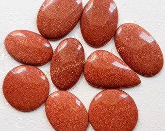 High Polish Gold Sandstone Wholesale Lot Cabochon By Weight With Different Shapes And Sizes Used For Jewelry Making