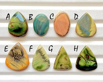New Mexican Imperial Jasper Cabochon Loose Gemstone For Jewelry Making, AAA+ Natural Imperial Jasper Gemstone For Wire Wrap - 23866-23873