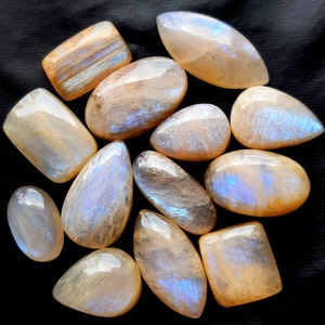 Rare BELOMORITE Moonstone Cabochon Wholesale Lot By Weight With Different Shapes And Sizes Used For Jewelry Making