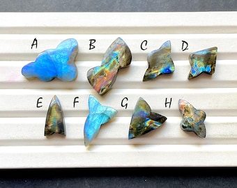 New Finland SPECTROLITE LABRADORITE Fancy Shape Cabochon Loose Gemstone, AAA+ Natural Spectrolite Labradorite For Wire Wrap - 32816-32823