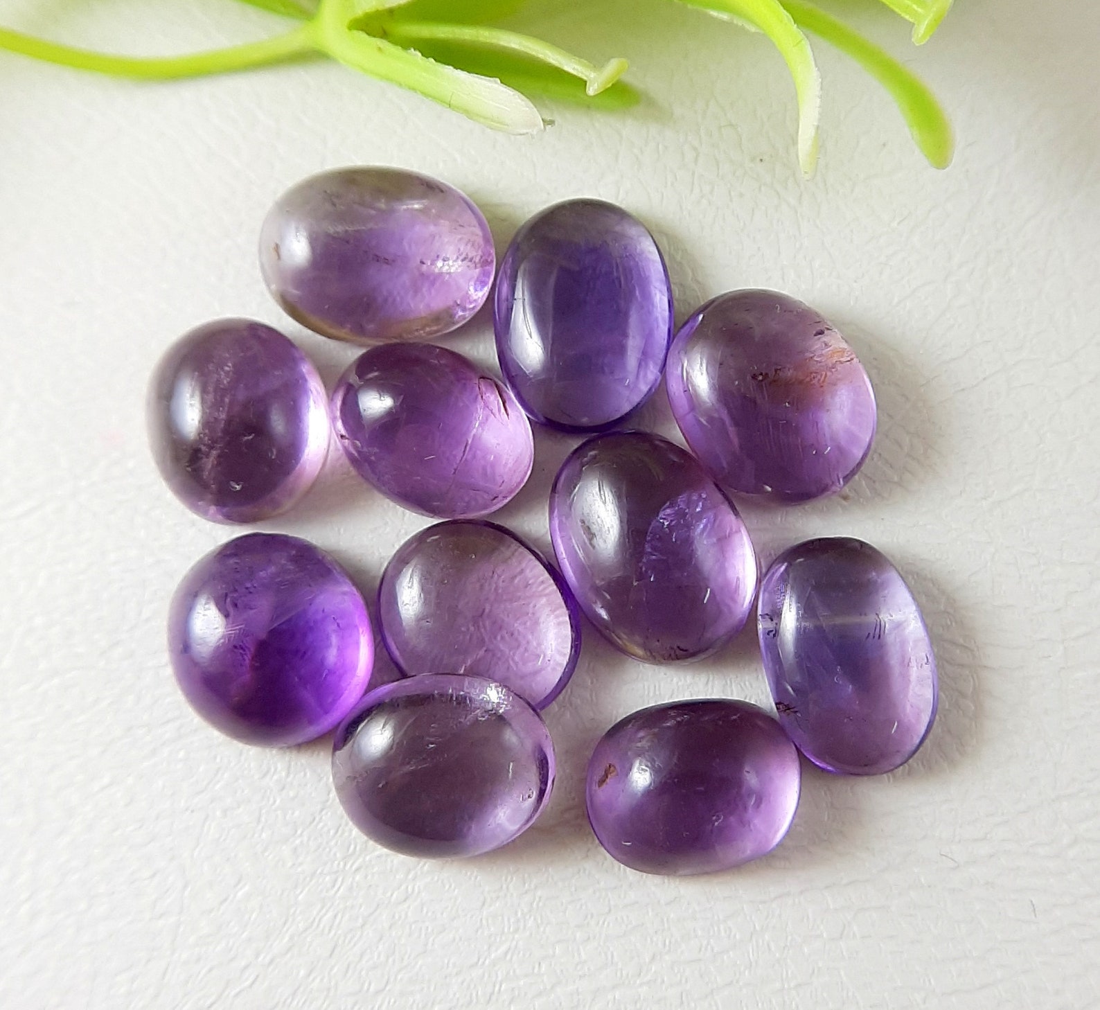 Natural Amethyst Cabochon 12pcs Lot Loose Gemstone Top Etsy
