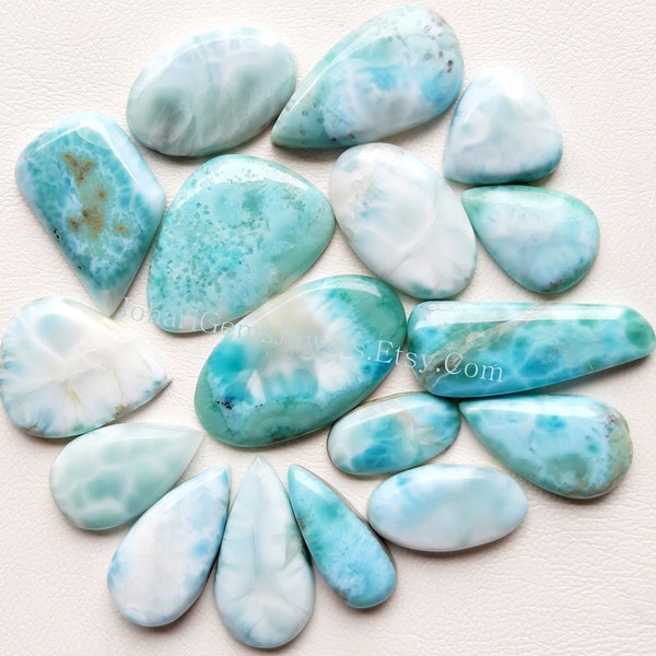 Larimar Cabochon Wholesale Price Loose Gemstone For Making Jewelry and pendant