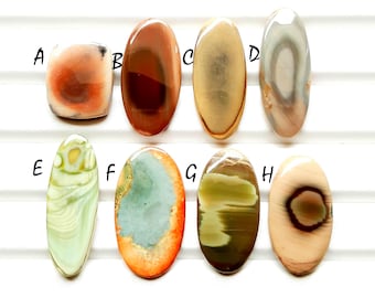 New Mexican Imperial Jasper Cabochon Loose Gemstone For Jewelry Making, AAA+ Natural Imperial Jasper Gemstone For Wire Wrap - 24966-24973