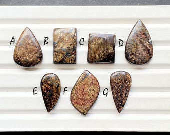Bronzite Cabochon Loose Gemstone For Jewelry Making, AAA+ Natural Bronzite Gemstone For Handmade Jewelry And Wire Wrap -28469-28475