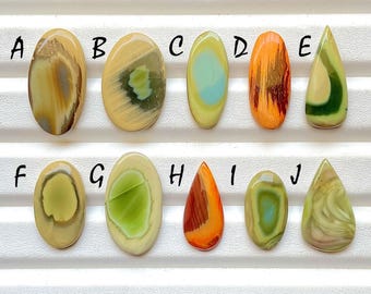 New Mexican Imperial Jasper Cabochon Loose Gemstone For Jewelry Making, AAA+ Natural Imperial Jasper Gemstone For Wire Wrap - 23874-23883