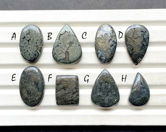 NEW Marcasite Cabochon Loose Gemstone For Jewelry Making, AAA+ Natural Marcasite Gemstone For Handmade Jewelry And Wire Wrap - 30019-30026