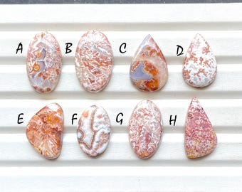 ROSETTA JASPER Cabochon Loose Gemstone For Jewelry Making, AAA+ Natural Rosetta Jasper Gemstone Cabochon For Wire Wrap - 26175-26182