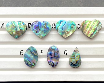 ABALONE SHELL Cabochon Loose Gemstone For Jewelry Making, AAA+ Natural Abalone Shell For Handmade Jewelry And Wire Wrap - 25981-25987