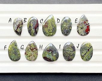 Dragon Jasper Cabochon Loose Gemstone For Jewelry Making, AAA+ Natural Dragon Jasper For Handmade Jewelry And Wire Wrap -28558-28567