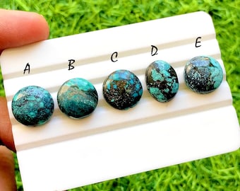 Rare Black Jack Turquoise Cabochon For Jewelry, Natural Black Jack Turquoise Cabochons Loose Gemstone Used for jewelry Making - 36547-36551
