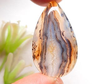 Montana Agate Cabochon Loose Gemstone For Jewelry Making, Natural Montana Agate Gemstone For Handmade Jewelry and Wirewrap - 25661-25664