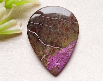 New STICHTITE PURPURITE Cabochon Loose Gemstone For Jewelry Making, AAA+ Natural Stichtite Purpurite Cabochon For Wire Wrap - 25265-25268