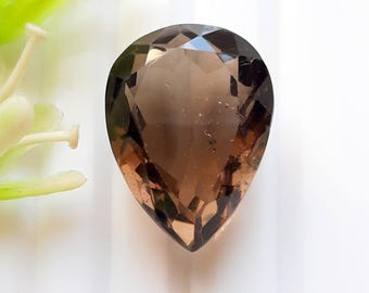 Natural Smoky Quartz Faceted Gemstone For Jewelry Making , AAA+ Natural Smoky Quartz Cut Gemstone For Handmade Jewelry - 21581-21584