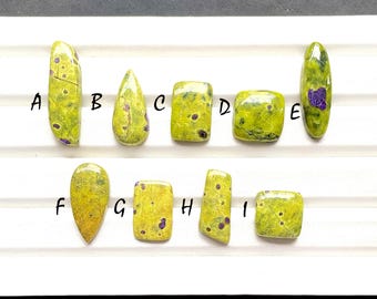 Atlantisite Cabochon Loose Gemstone For Jewelry Making, AAA+ Natural Atlantisite Gemstone Cabochon For Wire Wrap - 28633-28641