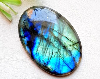 BIG Multi Labradorite Cabochon Loose Gemstone, Top Quality AAA+ Multi Labradorite Cabochon Gemstone For Jewelry Making, Pendant- 6176