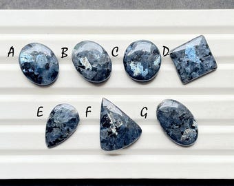 Larvikite Cabochon Loose Gemstone For Jewelry Making, AAA+ Natural Larvikite Gemstone For Handmade Jewelry And Wire Wrap - 26266-26272