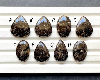 FEATHER AGATE Cabochon Loose Gemstone For Jewelry Making, AAA+ Natural Feather Agate Gemstone Cabochon For Wire Wrap  - 32665-32672