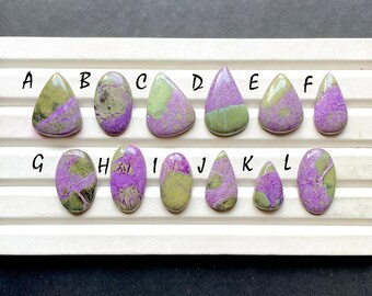 NEW Stichtite With Purpurite Cabochon Loose Gemstone For Jewelry Making, AAA+ Natural Stichtite With Purpurite For Wire Wrap - 32169-32180