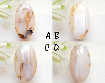 Montana Agate Cabochon Loose Gemstone, Natural Montana Agate Gemstone For Handmade Jewelry and Wirewrap - 11398-11401