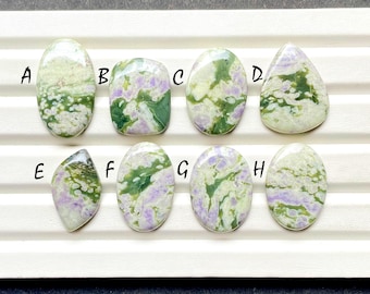 NEW Peace Jade Cabochon Loose Gemstone For Jewelry Making, AAA+ Natural Peace Jade Gemstone Cabochon For Wire Wrap - 25811-25818
