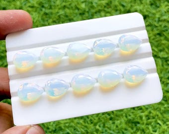 Opalite 10x14 MM Faceted Pear Shape With Pointed Back Gemstone 10 Pieces Lot For Handmade Jewelry Making, Opalite For Jewelry Making