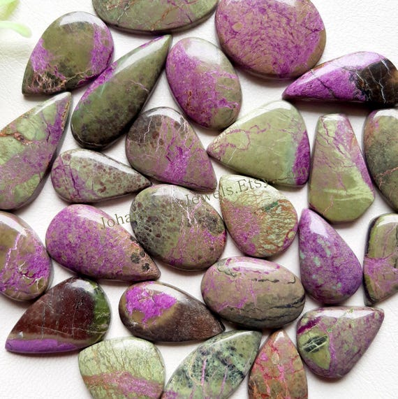 STICHTITE PURPURITE Cabochon Wholesale Lot By Weight With Different Shapes And Sizes Used For Jewelry Making And Wire Wrapping